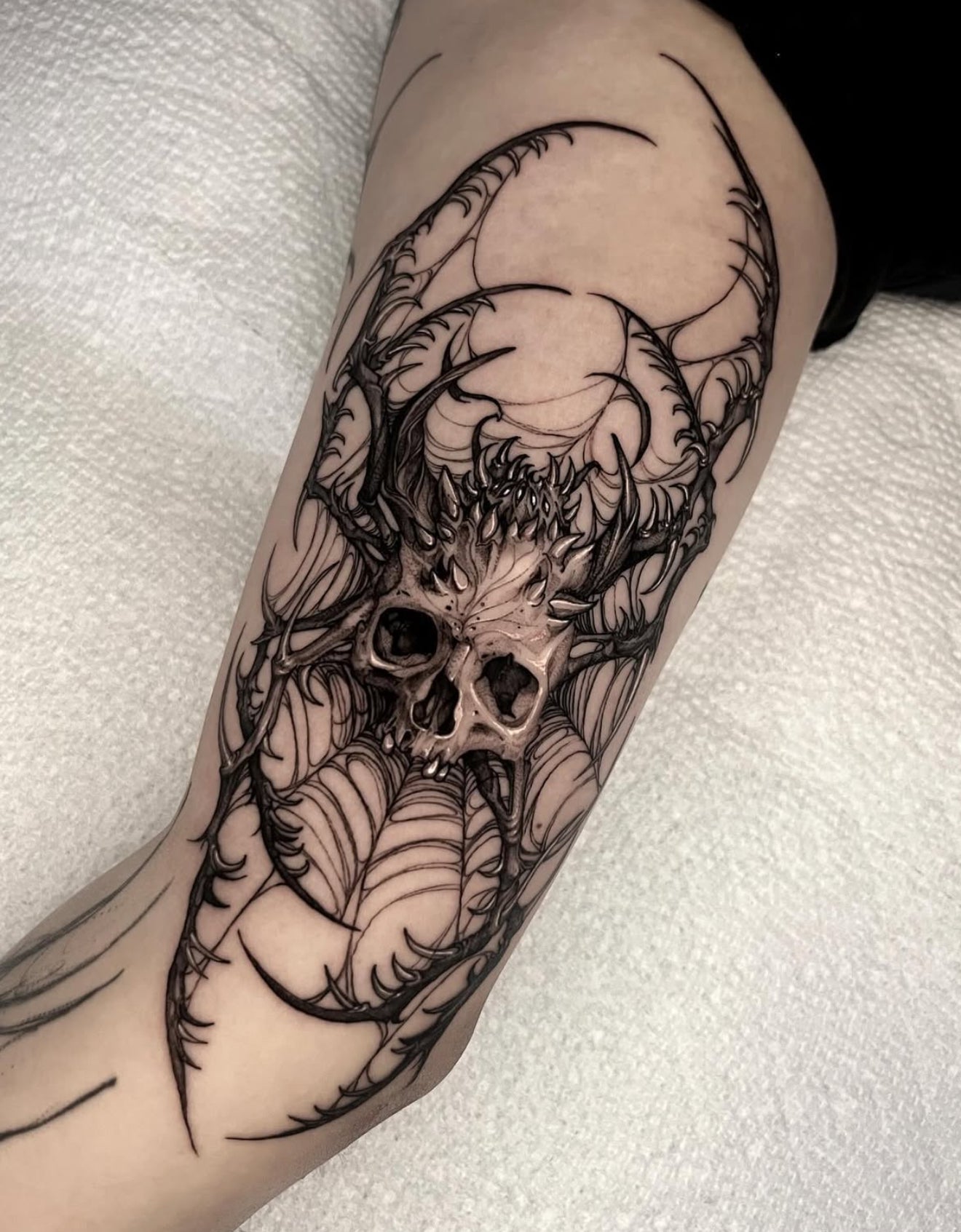 Blackwork Monster Tattoo Toronto